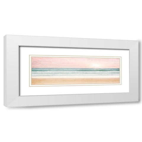 Sunset White Modern Wood Framed Art Print with Double Matting by Allen, Kimberly