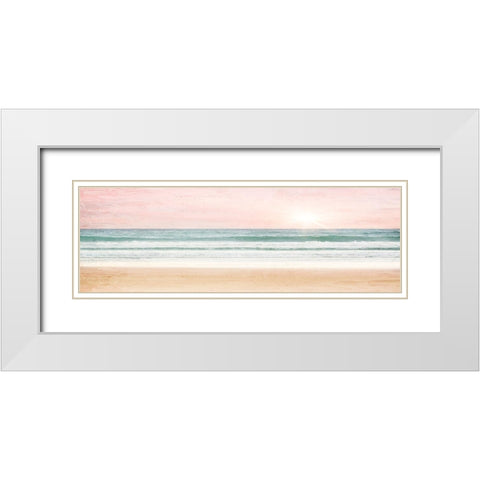 Sunset White Modern Wood Framed Art Print with Double Matting by Allen, Kimberly