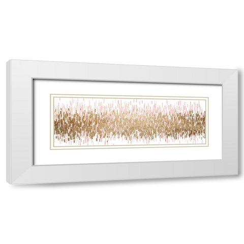 Blush Balance White Modern Wood Framed Art Print with Double Matting by Allen, Kimberly