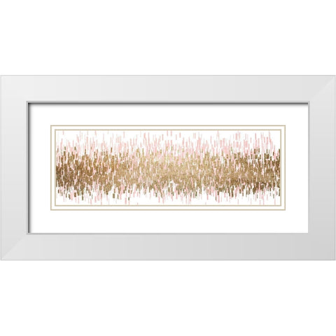 Blush Balance White Modern Wood Framed Art Print with Double Matting by Allen, Kimberly
