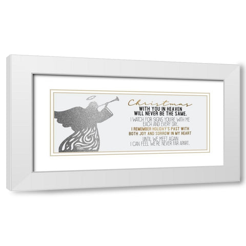 In Heaven White Modern Wood Framed Art Print with Double Matting by Allen, Kimberly