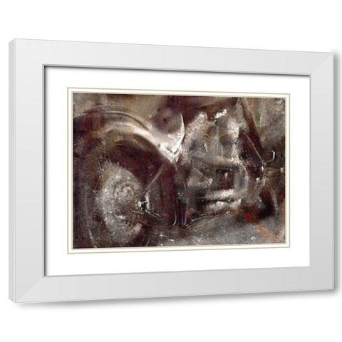 Grungy Ride White Modern Wood Framed Art Print with Double Matting by Allen, Kimberly