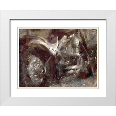 Grungy Ride White Modern Wood Framed Art Print with Double Matting by Allen, Kimberly
