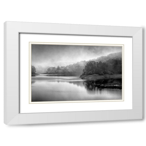 Dusk White Modern Wood Framed Art Print with Double Matting by Allen, Kimberly