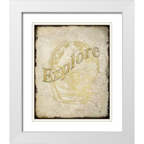 Explore White Modern Wood Framed Art Print with Double Matting by Allen, Kimberly