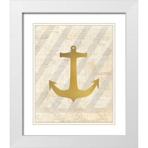 On The Coast 1 White Modern Wood Framed Art Print with Double Matting by Allen, Kimberly
