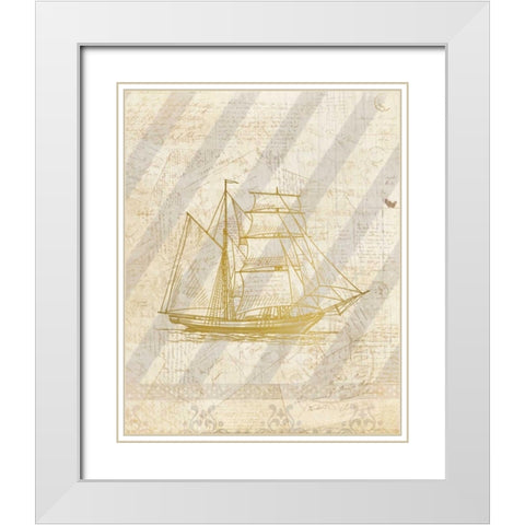 On The Coast  2 White Modern Wood Framed Art Print with Double Matting by Allen, Kimberly