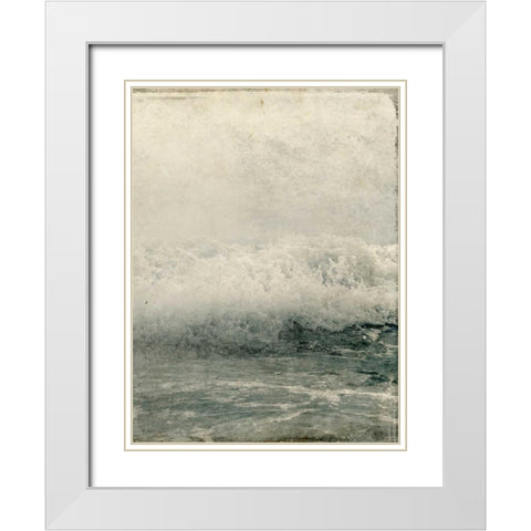 Ocean Waves 2 White Modern Wood Framed Art Print with Double Matting by Allen, Kimberly
