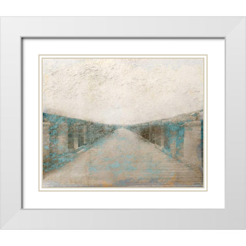 At The Pier White Modern Wood Framed Art Print with Double Matting by Allen, Kimberly