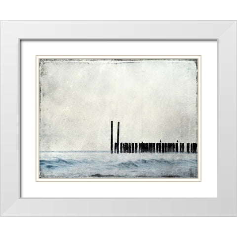 Out To Sea White Modern Wood Framed Art Print with Double Matting by Allen, Kimberly