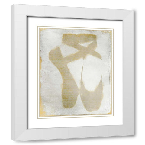 Golden Toes White Modern Wood Framed Art Print with Double Matting by Allen, Kimberly