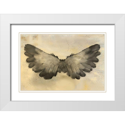 In Flight White Modern Wood Framed Art Print with Double Matting by Allen, Kimberly