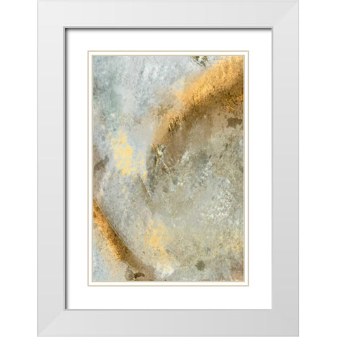 Surface 1 White Modern Wood Framed Art Print with Double Matting by Allen, Kimberly