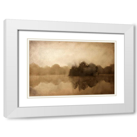 In the Morning White Modern Wood Framed Art Print with Double Matting by Allen, Kimberly