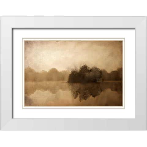 In the Morning White Modern Wood Framed Art Print with Double Matting by Allen, Kimberly