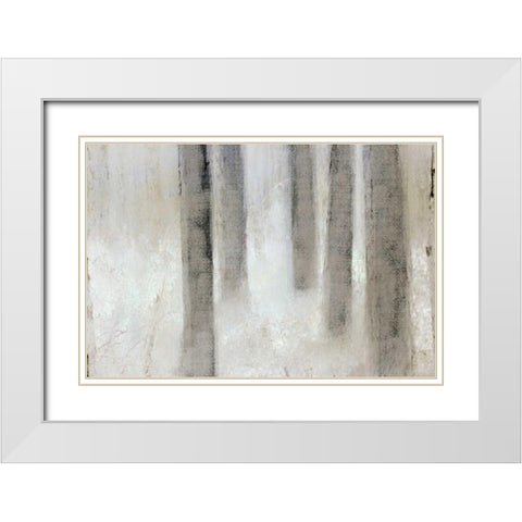 Trunks White Modern Wood Framed Art Print with Double Matting by Allen, Kimberly