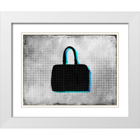 Purse Sillouette White Modern Wood Framed Art Print with Double Matting by Allen, Kimberly