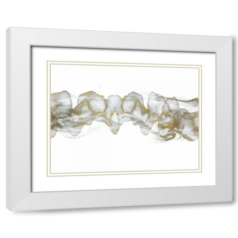 Golden Smoke White Modern Wood Framed Art Print with Double Matting by Allen, Kimberly