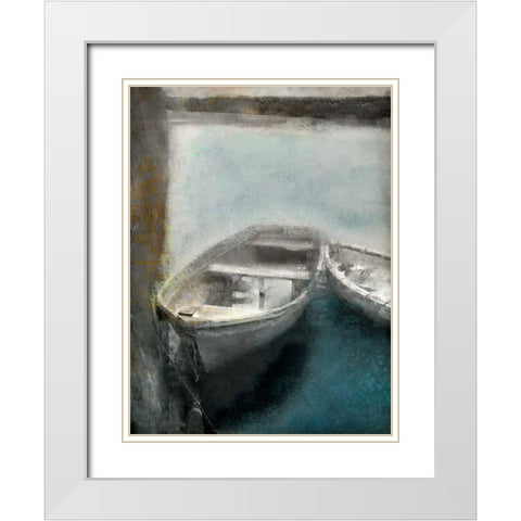 Lake Dusk 2 White Modern Wood Framed Art Print with Double Matting by Allen, Kimberly