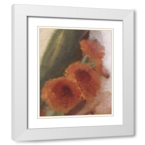 Fall Blooms 1 White Modern Wood Framed Art Print with Double Matting by Kimberly, Allen