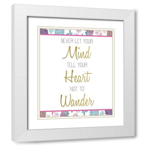 Wild 7 White Modern Wood Framed Art Print with Double Matting by Kimberly, Allen
