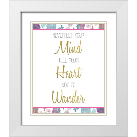 Wild 7 White Modern Wood Framed Art Print with Double Matting by Kimberly, Allen