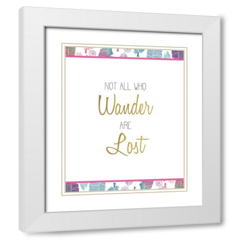 Wild 8 White Modern Wood Framed Art Print with Double Matting by Kimberly, Allen