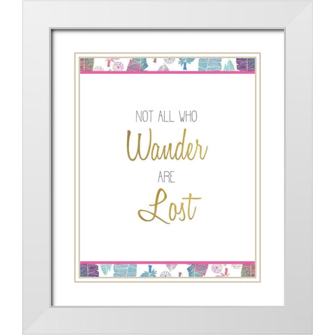 Wild 8 White Modern Wood Framed Art Print with Double Matting by Kimberly, Allen