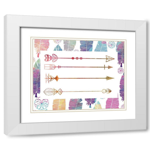 Wild 4 White Modern Wood Framed Art Print with Double Matting by Kimberly, Allen