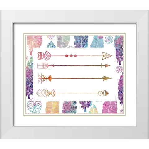 Wild 4 White Modern Wood Framed Art Print with Double Matting by Kimberly, Allen