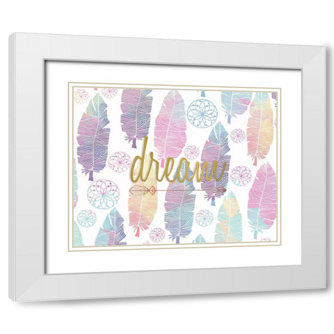 Wild White Modern Wood Framed Art Print with Double Matting by Kimberly, Allen