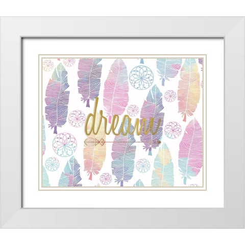 Wild White Modern Wood Framed Art Print with Double Matting by Kimberly, Allen