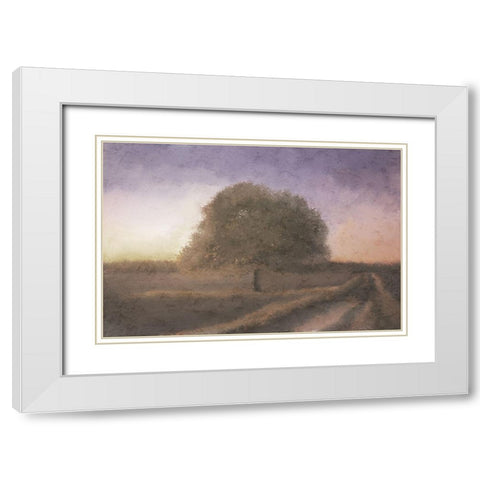 Fall Dusk White Modern Wood Framed Art Print with Double Matting by Kimberly, Allen