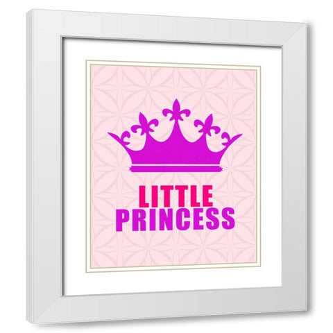 Princess White Modern Wood Framed Art Print with Double Matting by Allen, Kimberly