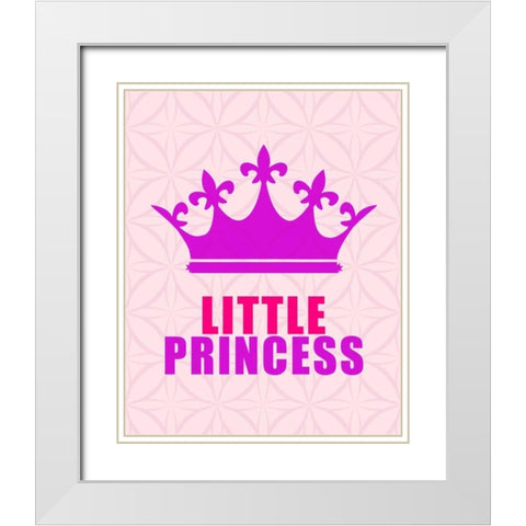 Princess White Modern Wood Framed Art Print with Double Matting by Allen, Kimberly