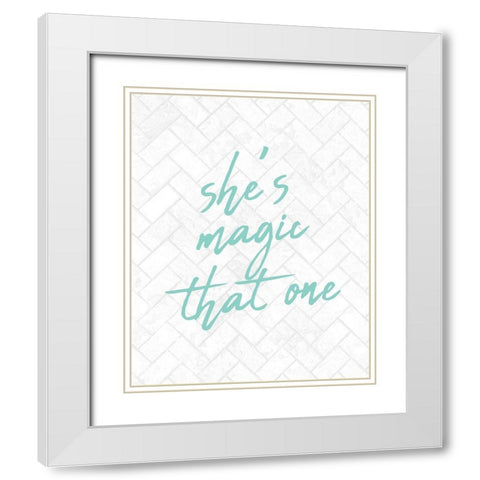 Magic White Modern Wood Framed Art Print with Double Matting by Kimberly, Allen