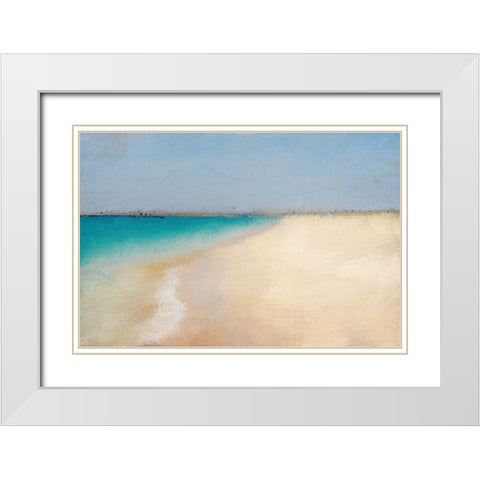 Coastal Horizon White Modern Wood Framed Art Print with Double Matting by Kimberly, Allen