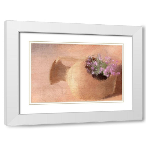 In Bloom White Modern Wood Framed Art Print with Double Matting by Allen, Kimberly