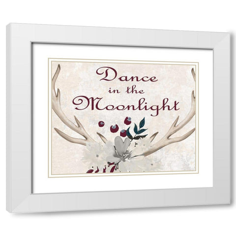 Dance White Modern Wood Framed Art Print with Double Matting by Kimberly, Allen