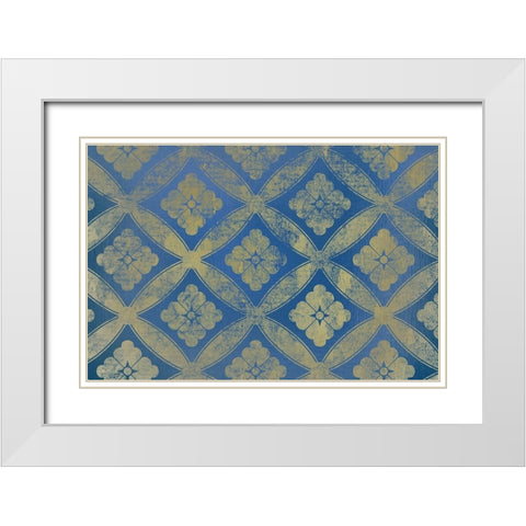 Blue Dream White Modern Wood Framed Art Print with Double Matting by Kimberly, Allen