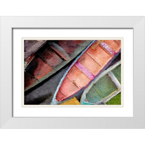 Boating Bright White Modern Wood Framed Art Print with Double Matting by Kimberly, Allen