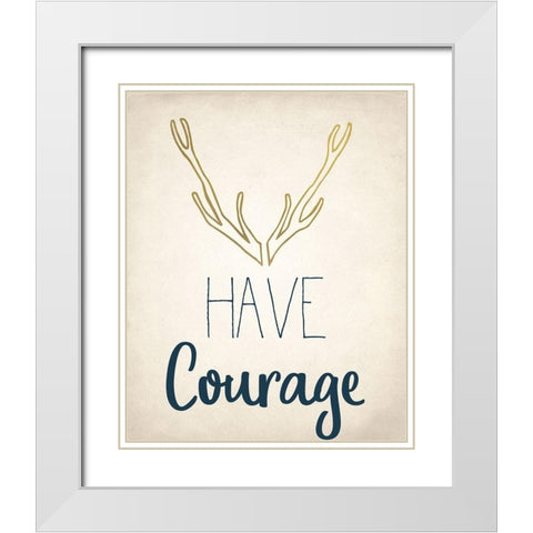 BE 3 White Modern Wood Framed Art Print with Double Matting by Kimberly, Allen