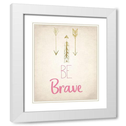 BE 2 White Modern Wood Framed Art Print with Double Matting by Kimberly, Allen