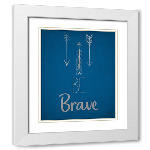 BE 2 boy White Modern Wood Framed Art Print with Double Matting by Kimberly, Allen