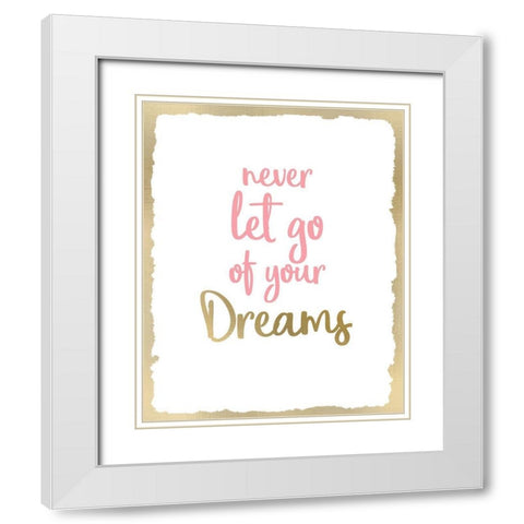 Never Let Go 2 White Modern Wood Framed Art Print with Double Matting by Kimberly, Allen