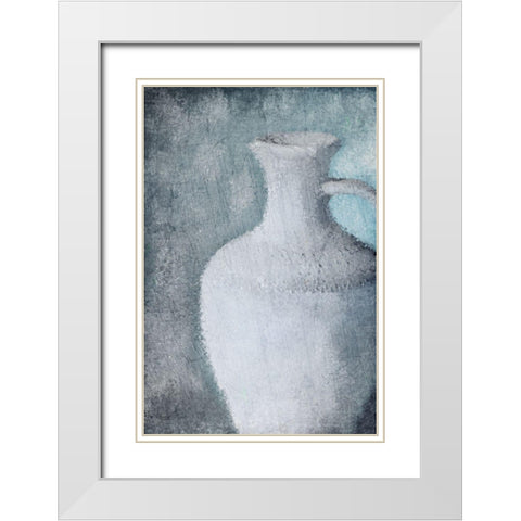Cool Blue White Modern Wood Framed Art Print with Double Matting by Allen, Kimberly