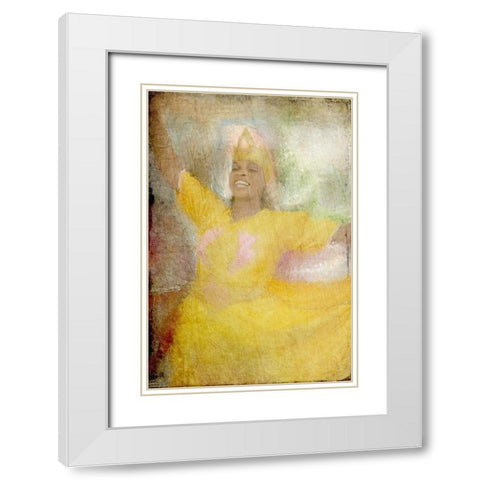 My Dance White Modern Wood Framed Art Print with Double Matting by Kimberly, Allen