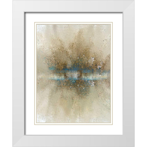 Burst 1 White Modern Wood Framed Art Print with Double Matting by Allen, Kimberly