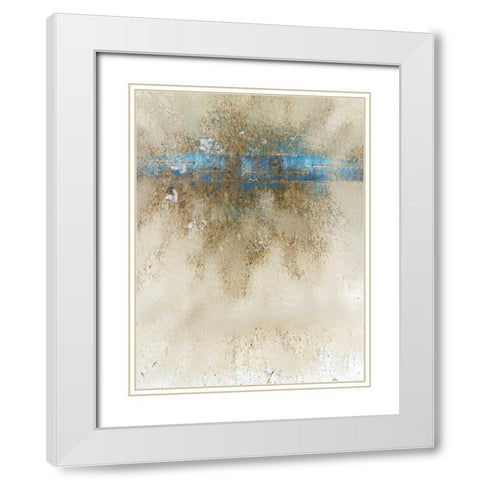 Burst 2 White Modern Wood Framed Art Print with Double Matting by Allen, Kimberly