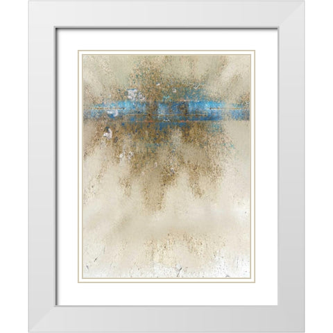 Burst 2 White Modern Wood Framed Art Print with Double Matting by Allen, Kimberly